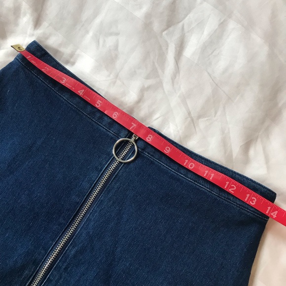 Forever21 zip front denim mini skirt - Picture 5 of 5